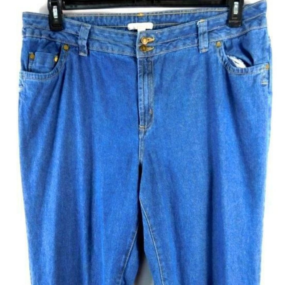WOMAN WITHIN NATURAL FIT STRAIGHT LEG JEANS 20 T (TALL)